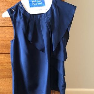 Sleeveless Silk Blouse